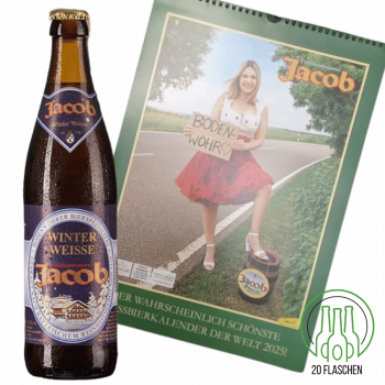 Jacob Winter Weisse - Kiste 20x 0,5 Ltr. plus Kalender