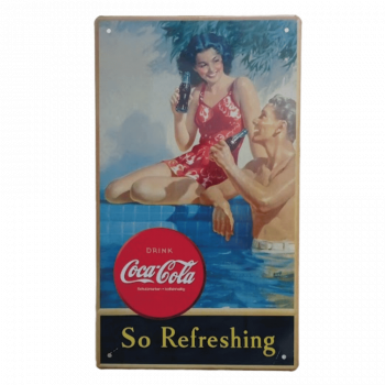 Coca Cola Blechschild Motiv 