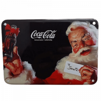 Coca Cola Blechschild Motiv To Santa - Stück 