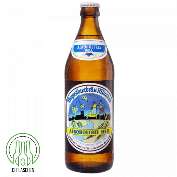 Augustiner Alkoholfrei Hell - Pack 12x 0,5 Ltr.