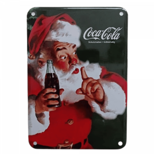 Coca Cola Blechschild Nikolaus - Stück 